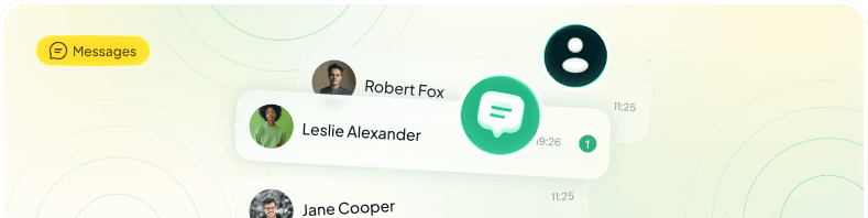Private chats and group discussions for interactive learning